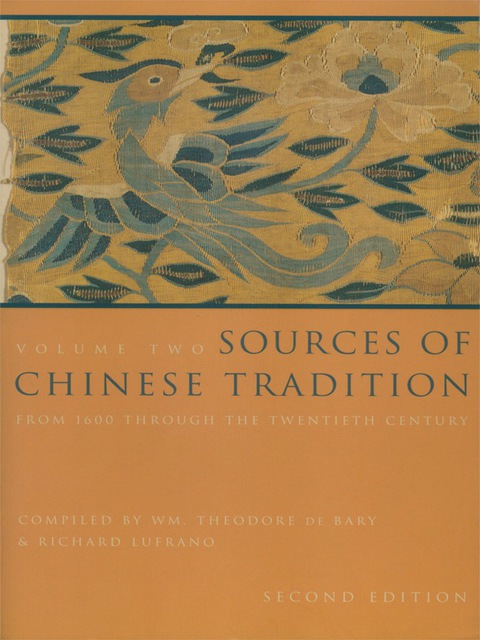 Cover image for book Sources of Chinese Tradition