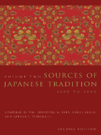 صورة الغلاف: Sources of Japanese Tradition 2nd edition 9780231129848