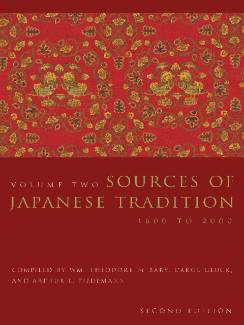 Cover image for book Sources of Japanese Tradition