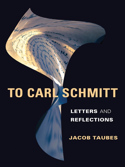 Cover image for book To Carl Schmitt
