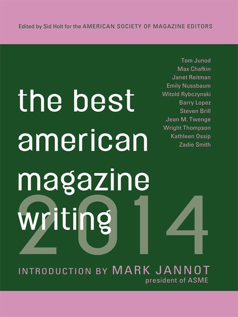 Cover image for book The Best American Magazine Writing 2014