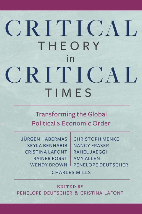 Cover image for book Critical Theory in Critical Times