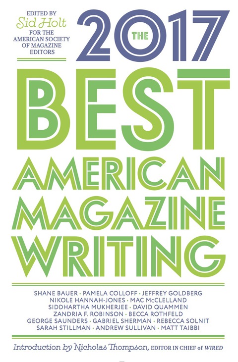 Cover image for book The Best American Magazine Writing 2017