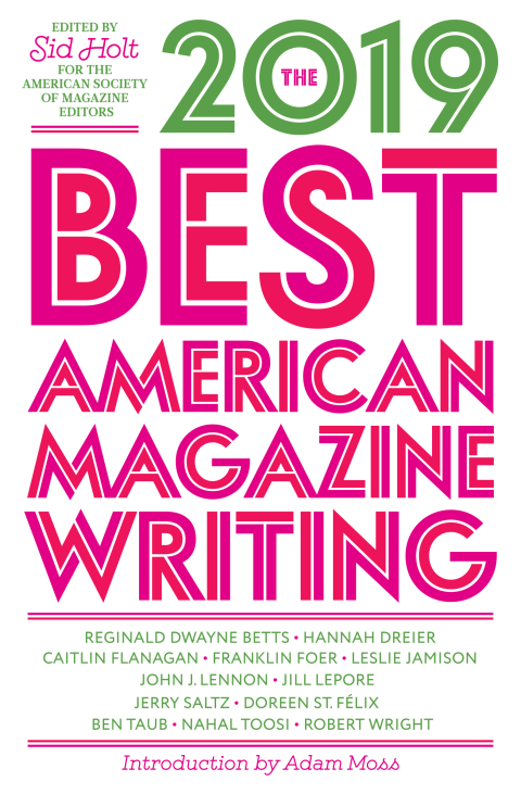 Cover image for book The Best American Magazine Writing 2019