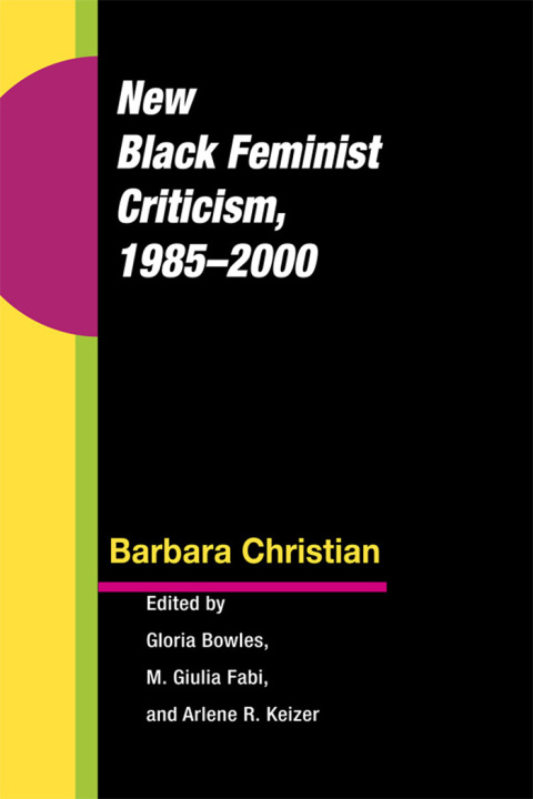 Cover image for book New Black Feminist Criticism, 1985-2000