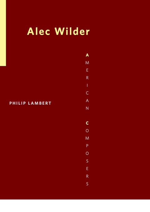 Cover image for book Alec Wilder