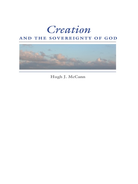 Cover image for book Creation and the Sovereignty of God