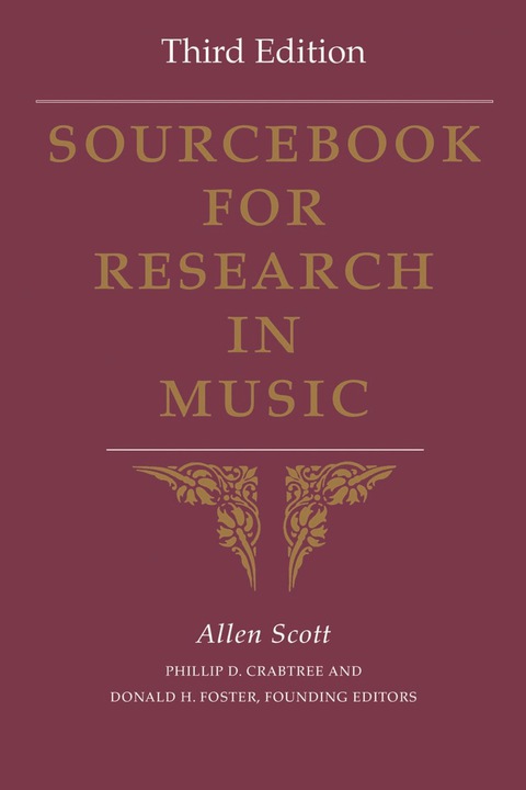 Cover image for book Sourcebook for Research in Music, Third Edition