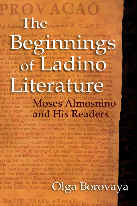 Cover image for book The Beginnings of Ladino Literature
