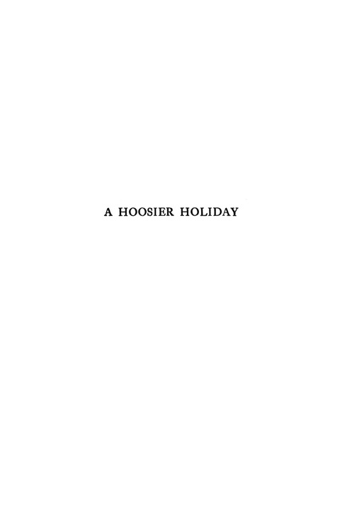 Cover image for book A Hoosier Holiday
