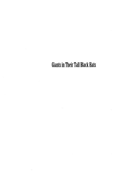 Cover image for book Giants in Their Tall Black Hats