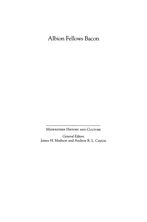 Cover image for book Albion Fellows Bacon