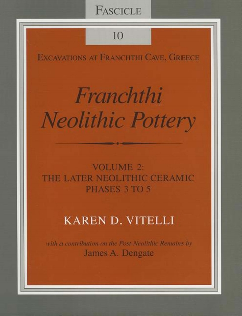 Cover image for book Franchthi Neolithic Pottery, Volume 2, vol. 2