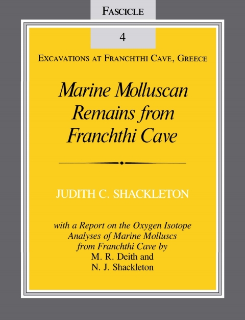 Cover image for book Marine Molluscan Remains from Franchthi Cave
