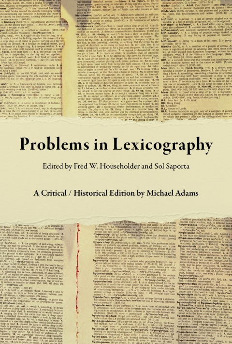 Cover image for book Problems in Lexicography