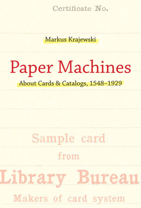 Cover image for book Paper Machines
