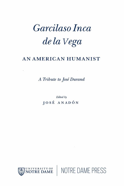 Cover image for book Garcilaso Inca de la Vega