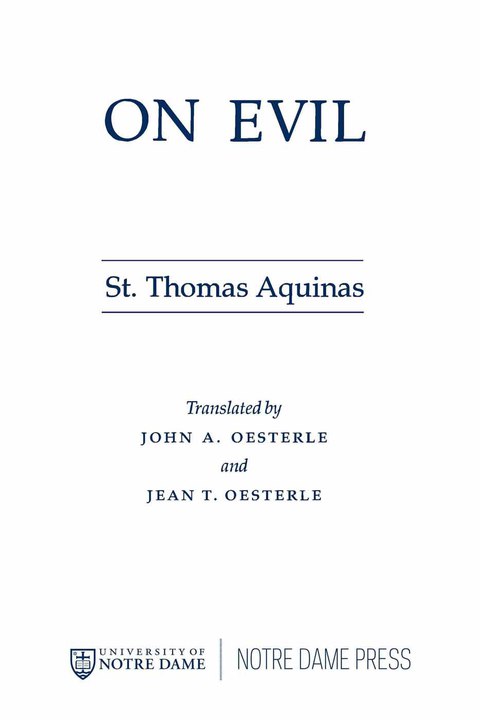 Cover image for book On Evil