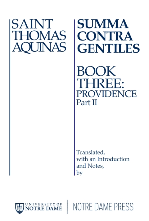 Cover image for book Summa Contra Gentiles