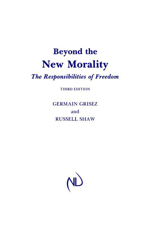 Cover image for book Beyond the New Morality