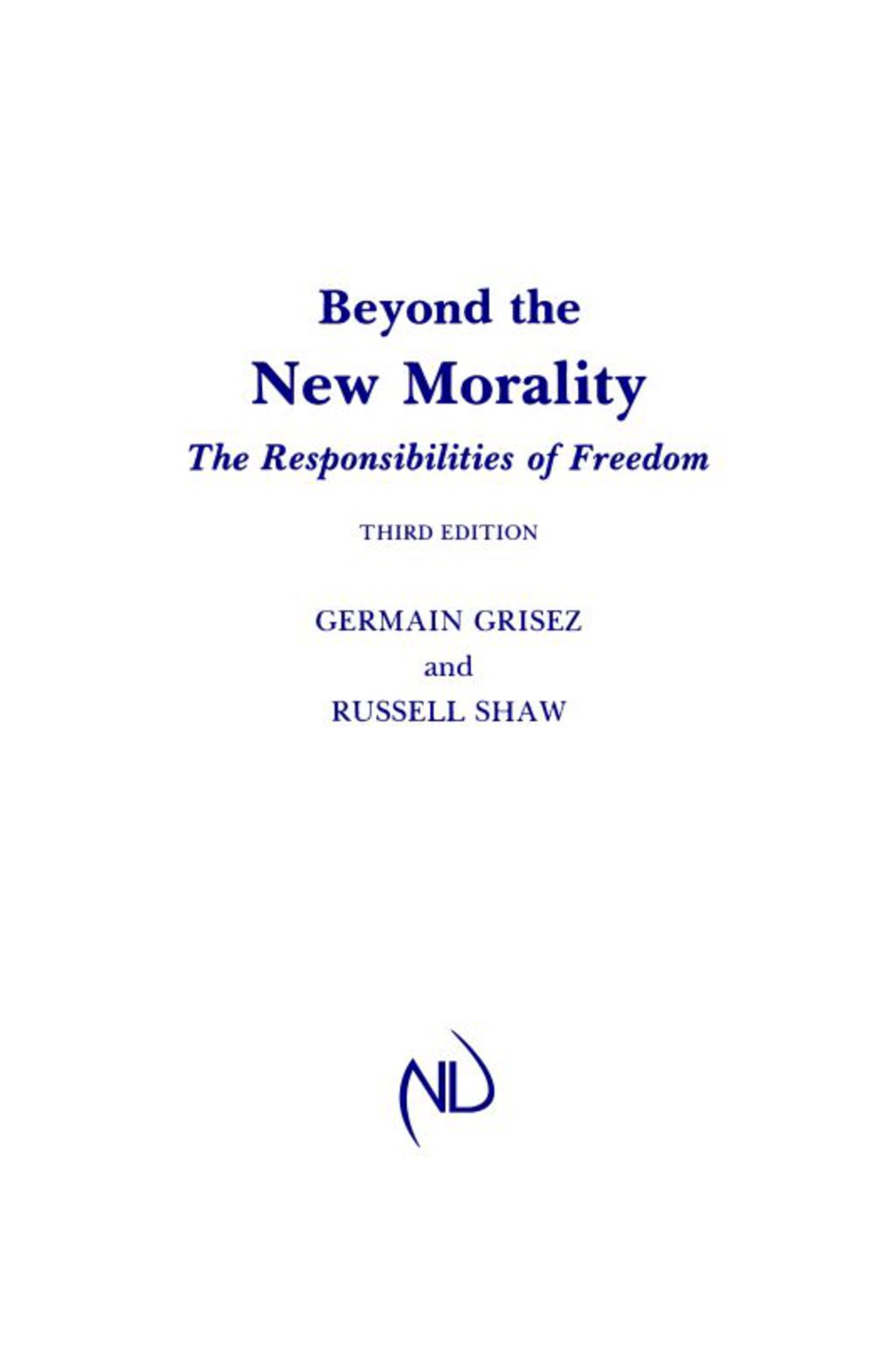 Reflowable Beyond the New Morality; $25.52