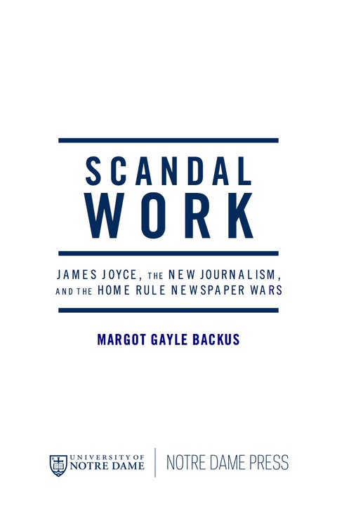 Cover image for book Scandal Work