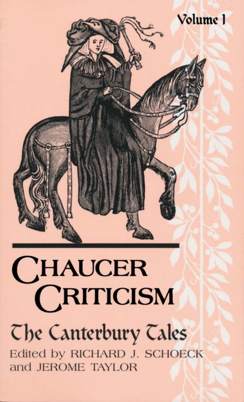 Cover image for book Chaucer Criticism, Volume 1