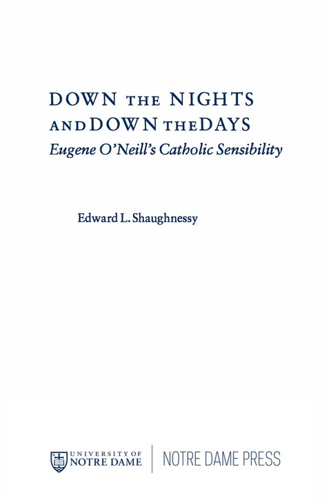 Cover image for book Down the Nights and Down the Days