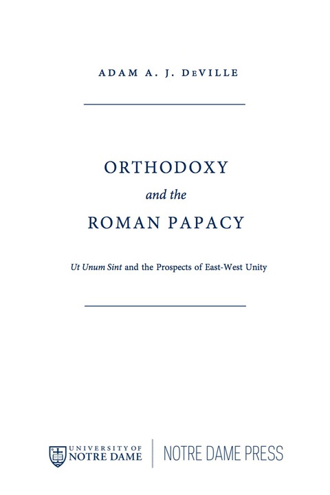 Cover image for book Orthodoxy and the Roman Papacy