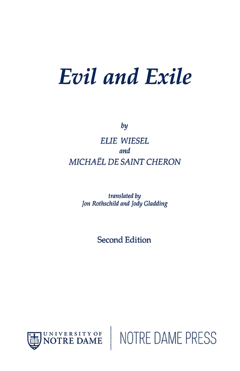 Cover image for book Evil and Exile