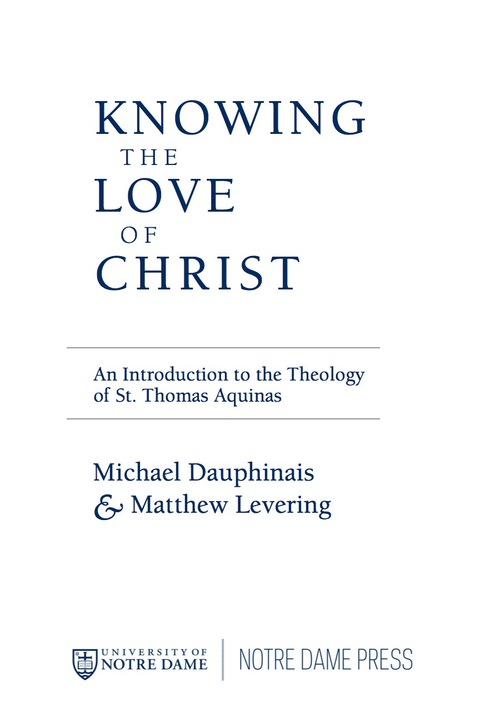 Cover image for book Knowing the Love of Christ