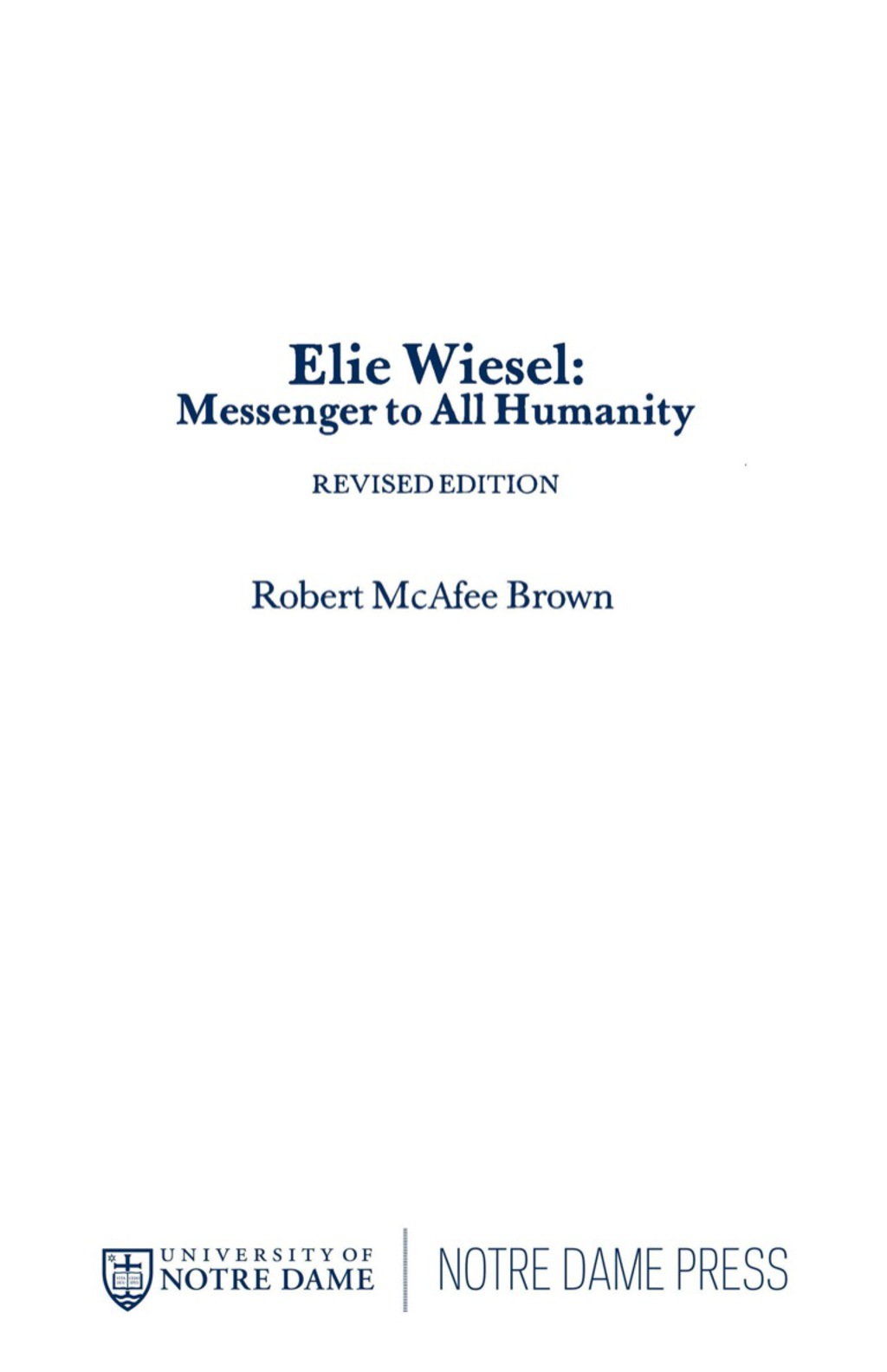 Page Fidelity Elie Wiesel; $25.52