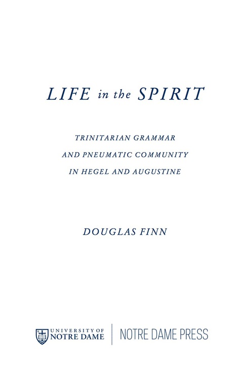 Cover image for book Life in the Spirit