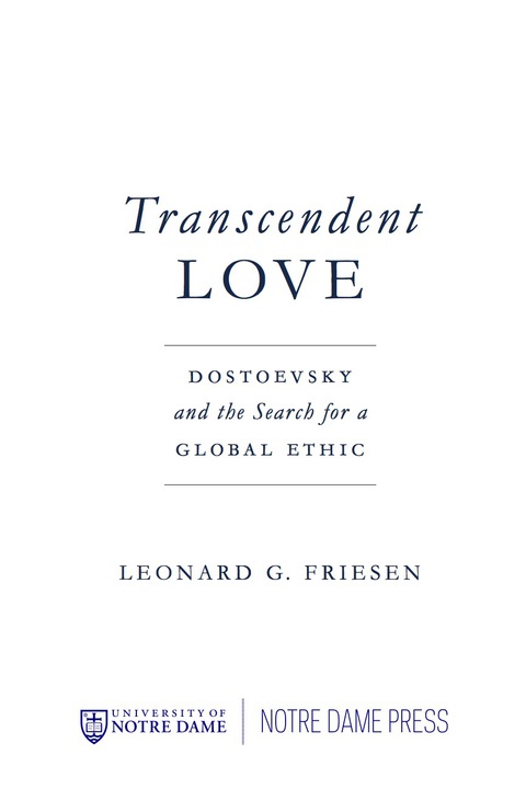 Cover image for book Transcendent Love