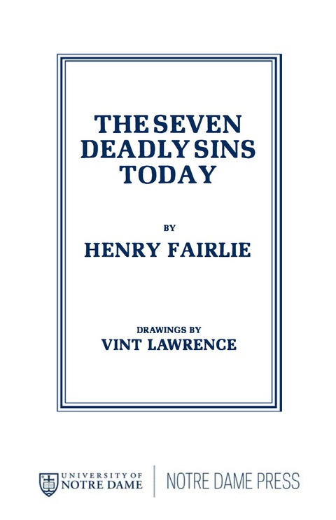 Cover image for book The Seven Deadly Sins Today