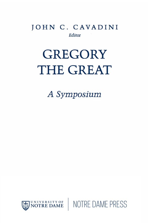 Cover image for book Gregory the Great