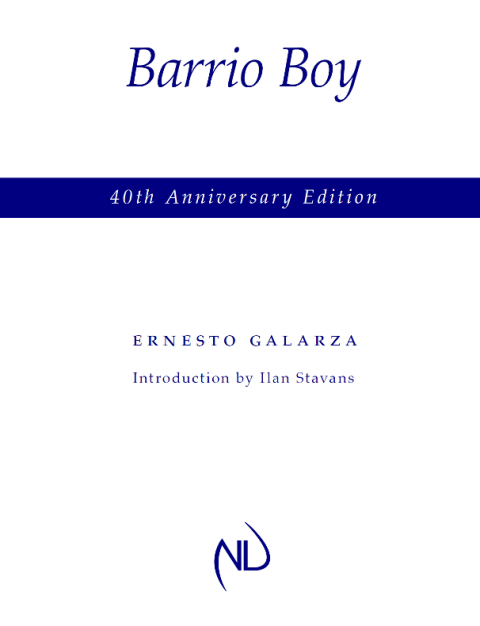 Cover image for book Barrio Boy