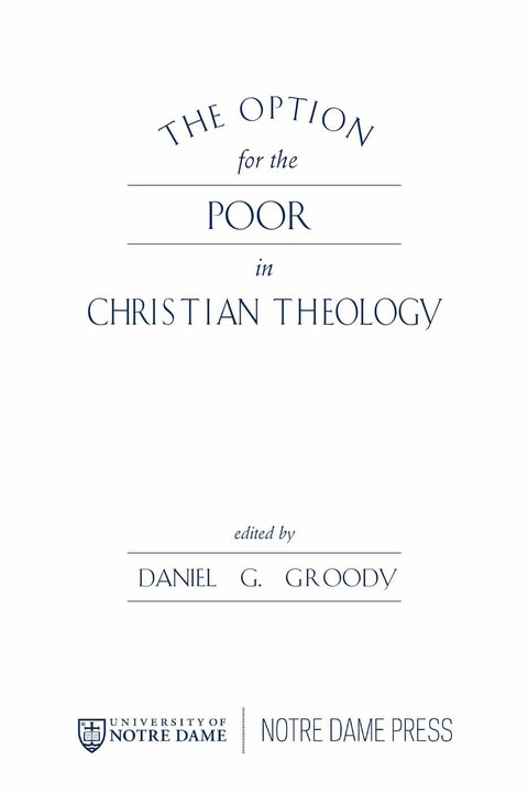 Cover image for book The Option for the Poor in Christian Theology