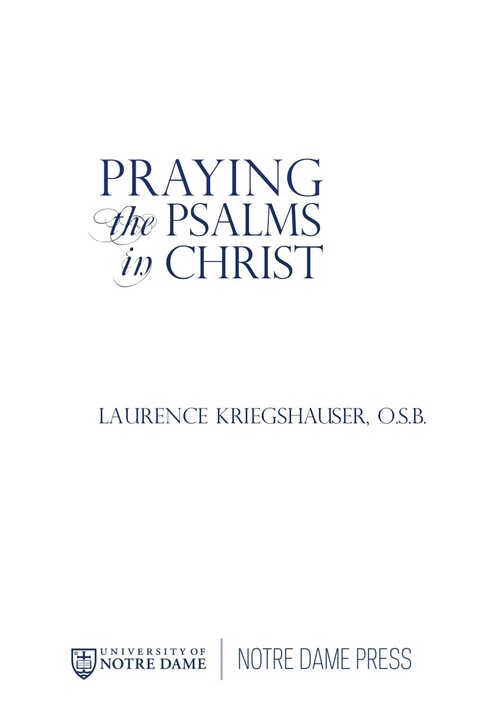 Cover image for book Praying the Psalms in Christ