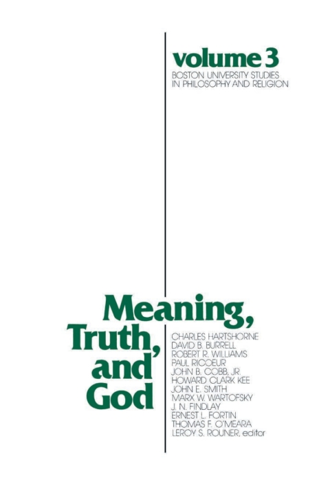 Cover image for book Meaning, Truth, and God