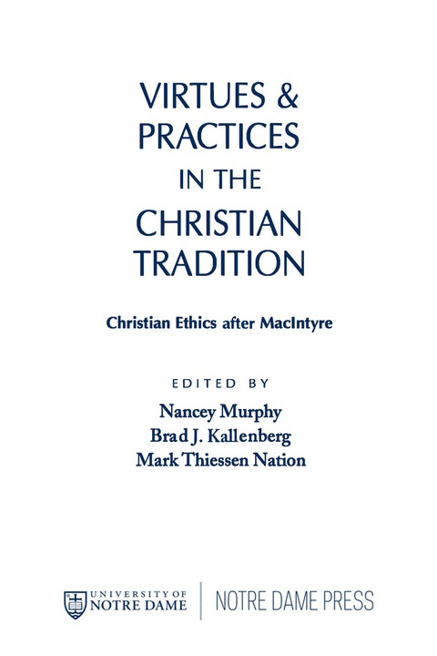 Cover image for book Virtues and Practices in the Christian Tradition