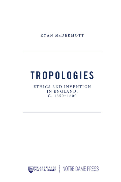 Cover image for book Tropologies