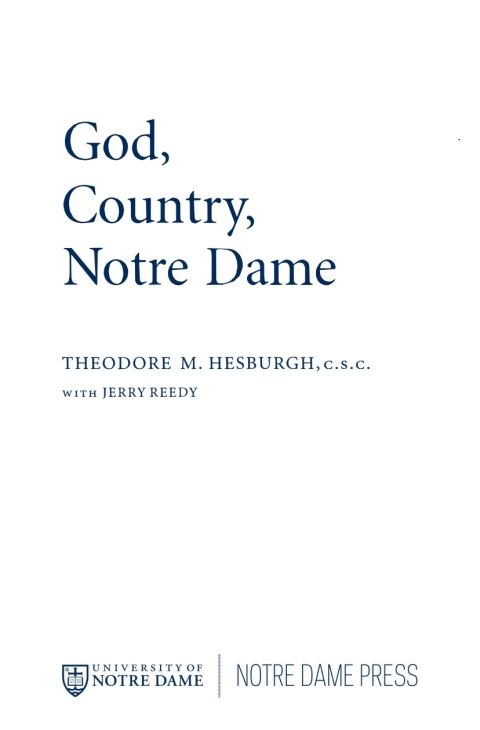 Cover image for book God, Country, Notre Dame