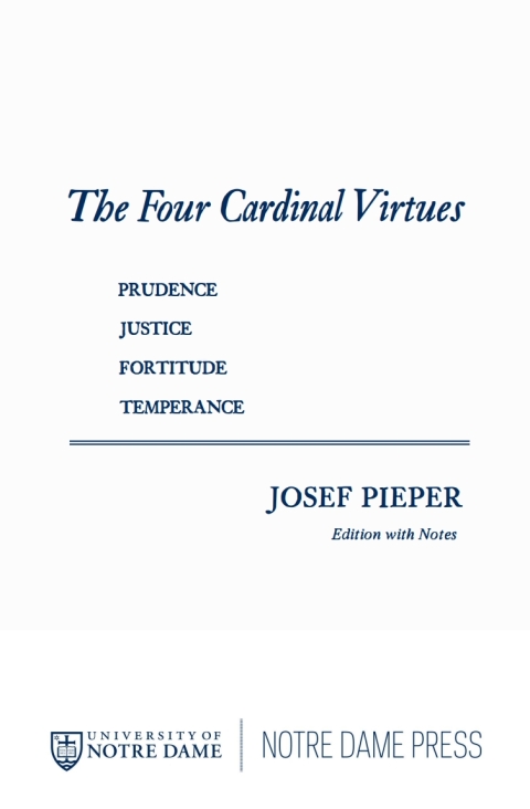 Cover image for book The Four Cardinal Virtues