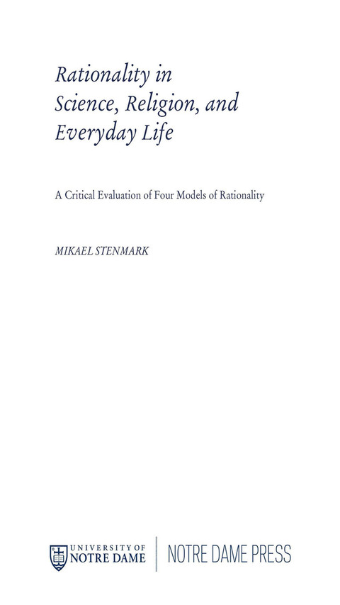 Cover image for book Rationality in Science, Religion, and Everyday Life