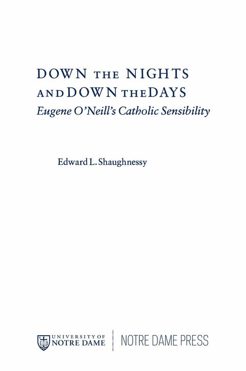 Cover image for book Down the Nights and Down the Days