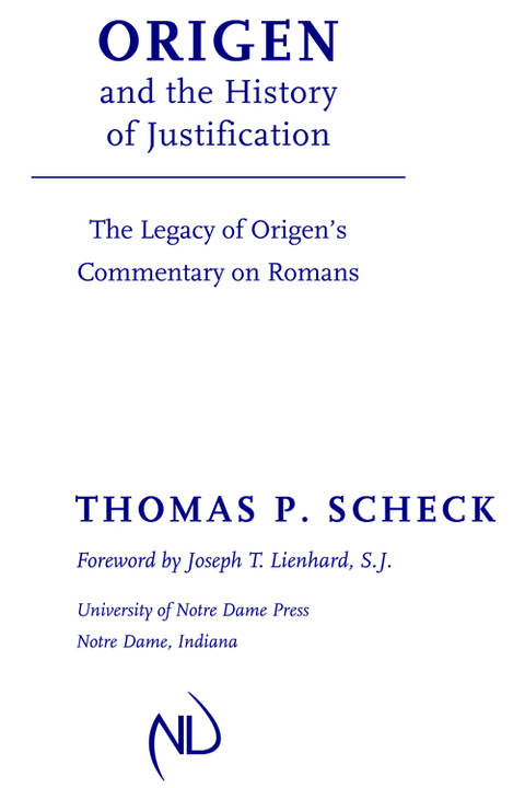 Cover image for book Origen and the History of Justification