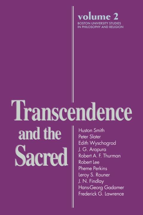 Cover image for book Transcendence and The Sacred