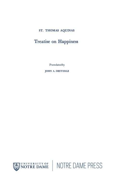 Cover image for book Treatise on Happiness