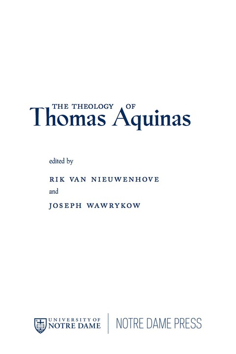 Cover image for book The Theology of Thomas Aquinas